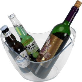 Yesland Ice Bucket top view emphasizes clear acrylic design and capacity.