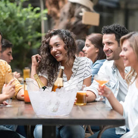 Yesland mimosa bar-ready bucket elevates presentation and serving.