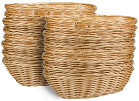 Yesland oval baskets 16-pack for organized pantry storage and easy access.