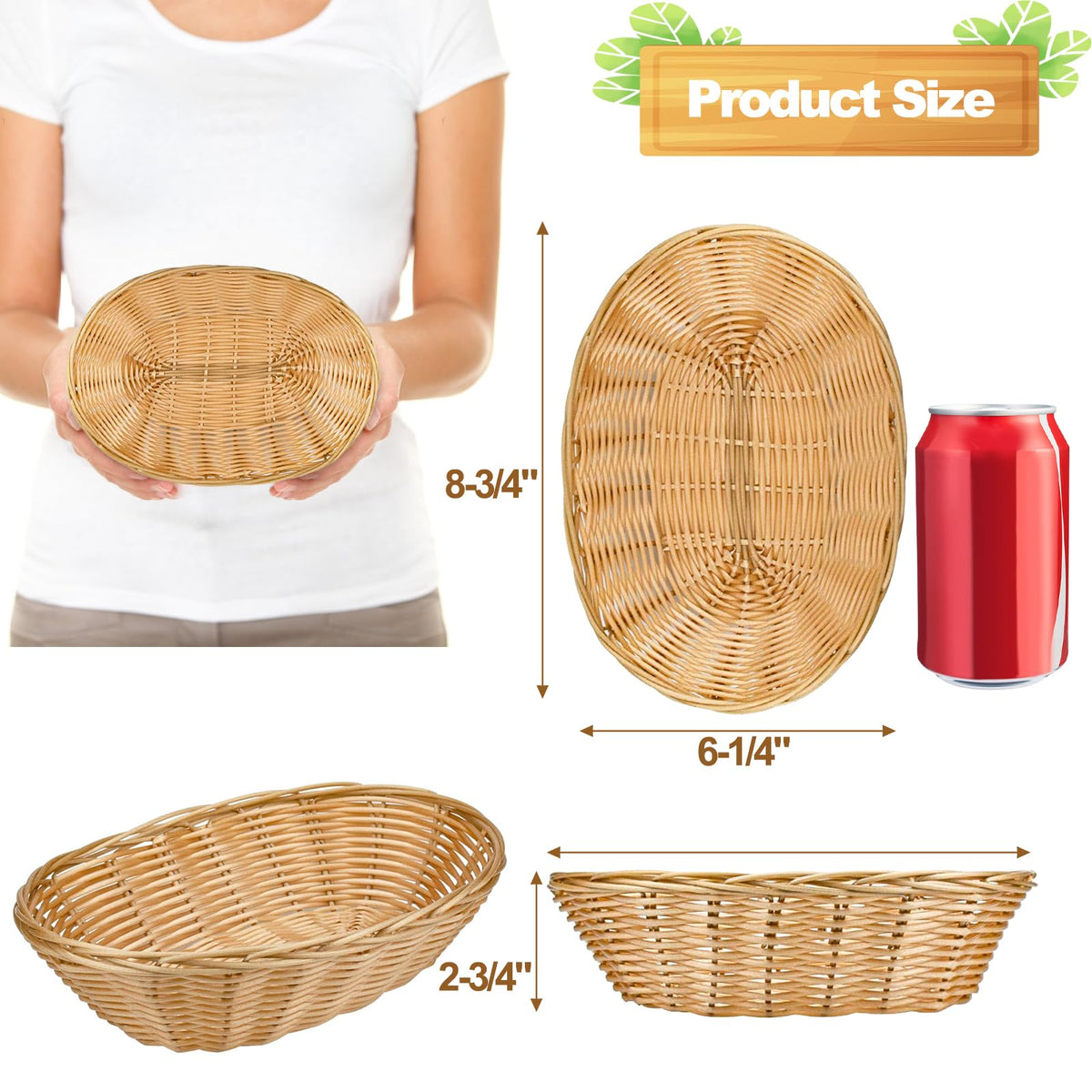 Yesland stackable plastic baskets save cabinet space while keeping items visible.