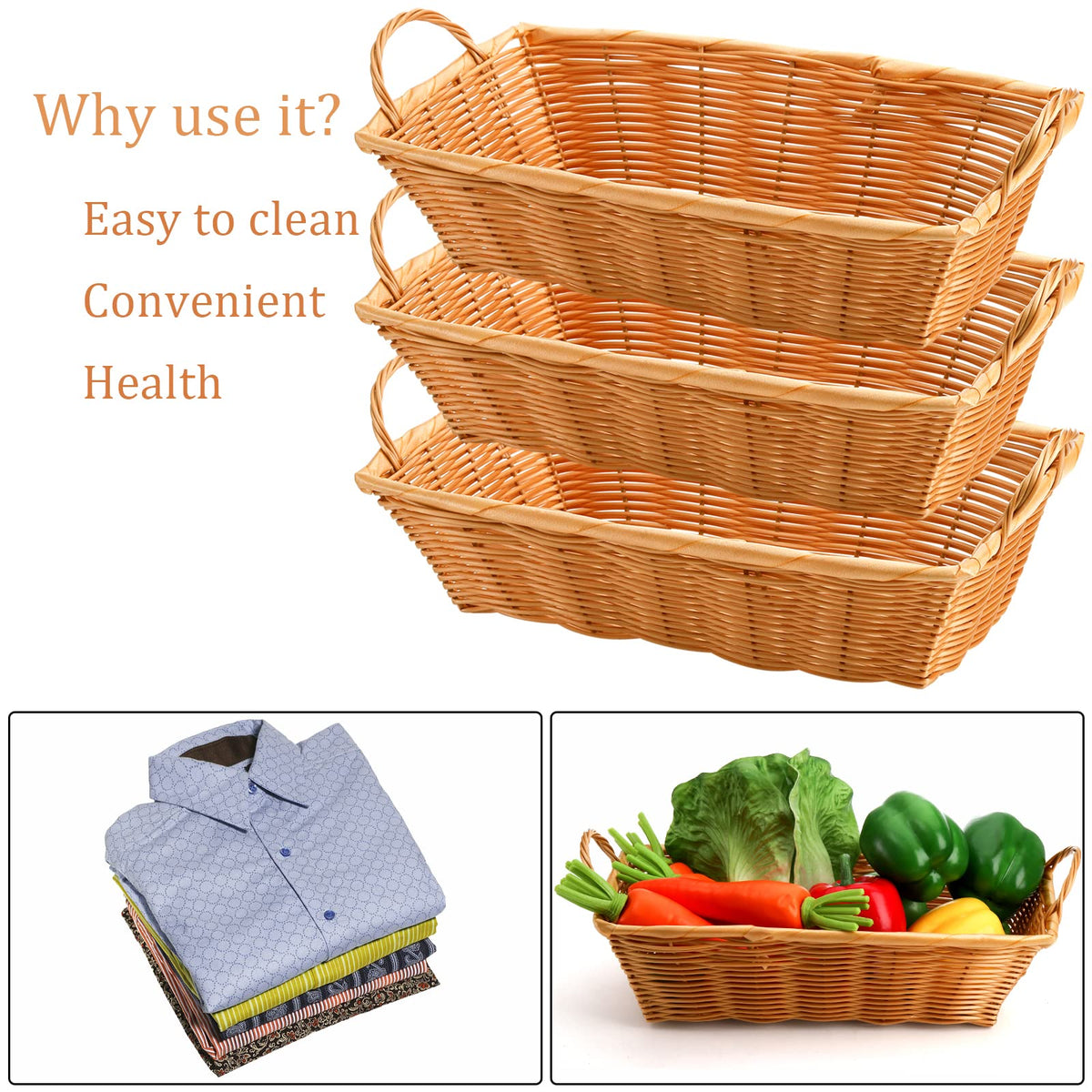 Yesland portable hand-held basket ideal for gifting and versatile serving.