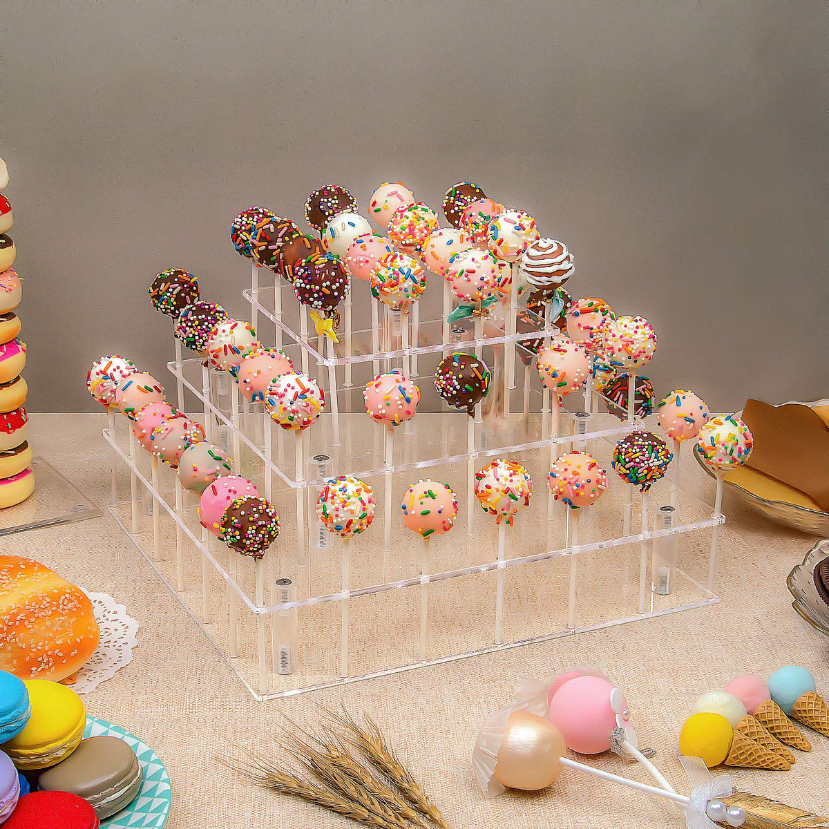 YestBuy 3-tier lollipop holder elevates the candy bar at celebrations.