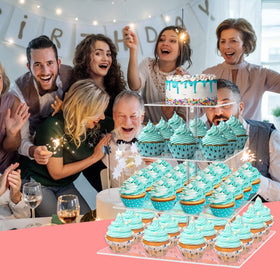 YestBuy stand holds up to 50 cupcakes of 2 inch diameter for generous displays