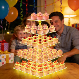 YestBuy birthday dessert table setup enhances party visuals and flavor.