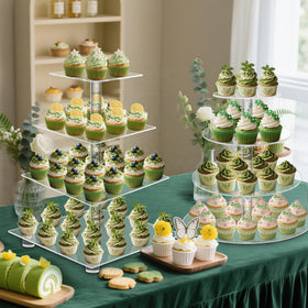 YestBuy cupcake display stand with edge finish enhances table aesthetics.