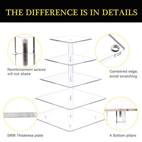 YestBuy durable acrylic stand cleans easily and lasts for events.