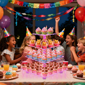 YestBuy cupcake tower with embedded copper nut for stable, straight display.