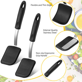 Yetene spatula safe for nonstick cookware, protects surfaces from scratches.