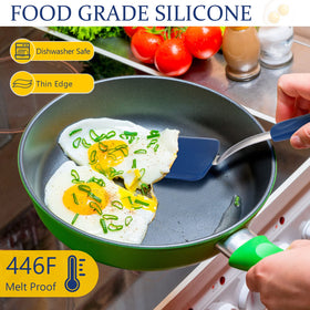 Yetene silicone spatula turner with nonstick surface for easy release.