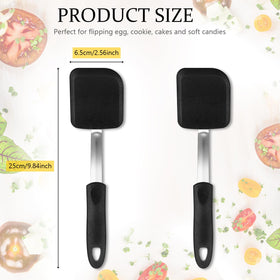Yetene small silicone turner designed for eggs and pancakes, nonstick friendly.