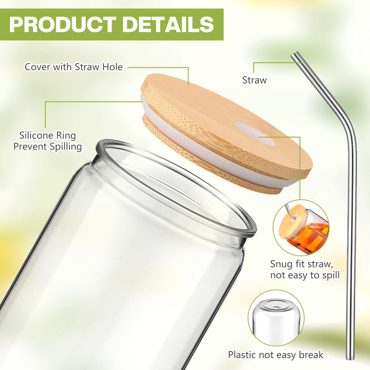 Yetene stainless steel straw brushes simplify cleaning and maintenance.