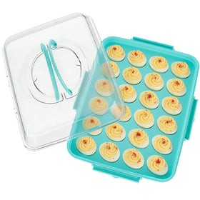 YETESON deviled egg containers with lid blue for secure, leak-free fridge-to-table storage