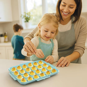 YETESON multipurpose serving tray suitable for eggs and cookies