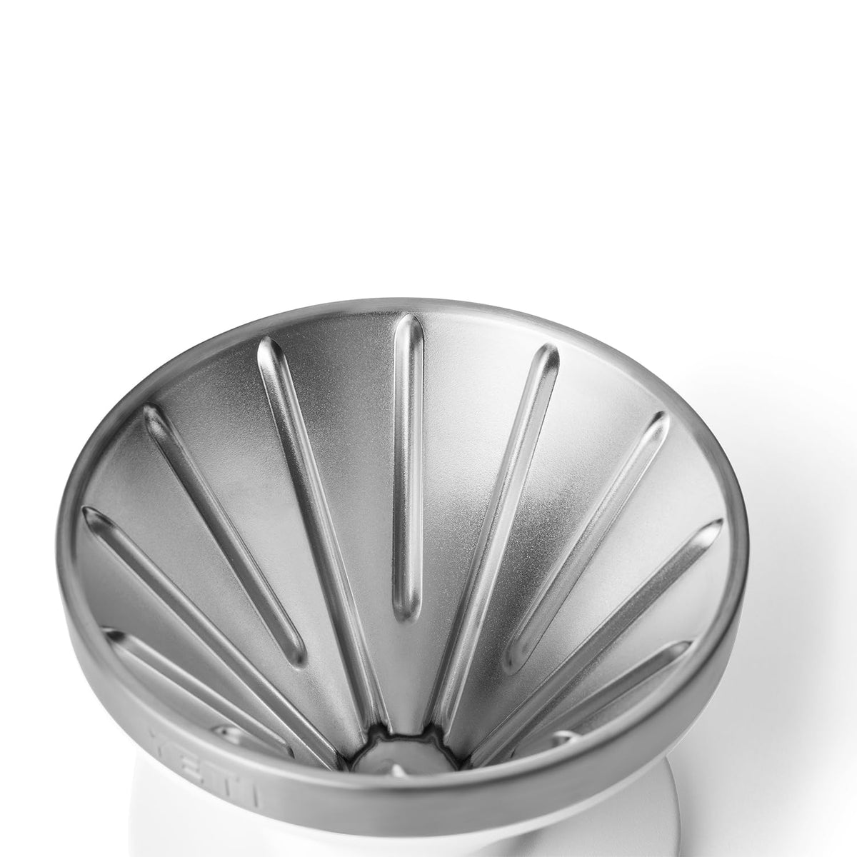 YETI Pour Over uses 18/8 stainless steel for durability.