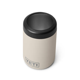 YETI Colster 12oz Cape Taupe side view keeps drinks cold outdoors.
