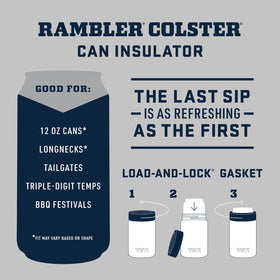 YETI Colster with load-and-lock gasket for secure sealing.