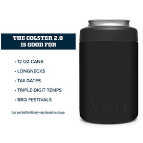YETI Colster thick-gauge steel highlights rugged durability
