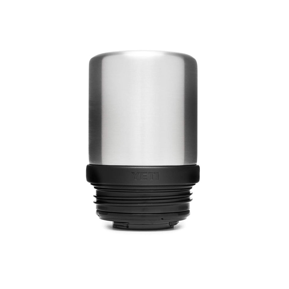 YETI Cup Cap Accessory 5-ounce cup within reach, designed for Rambler bottles.