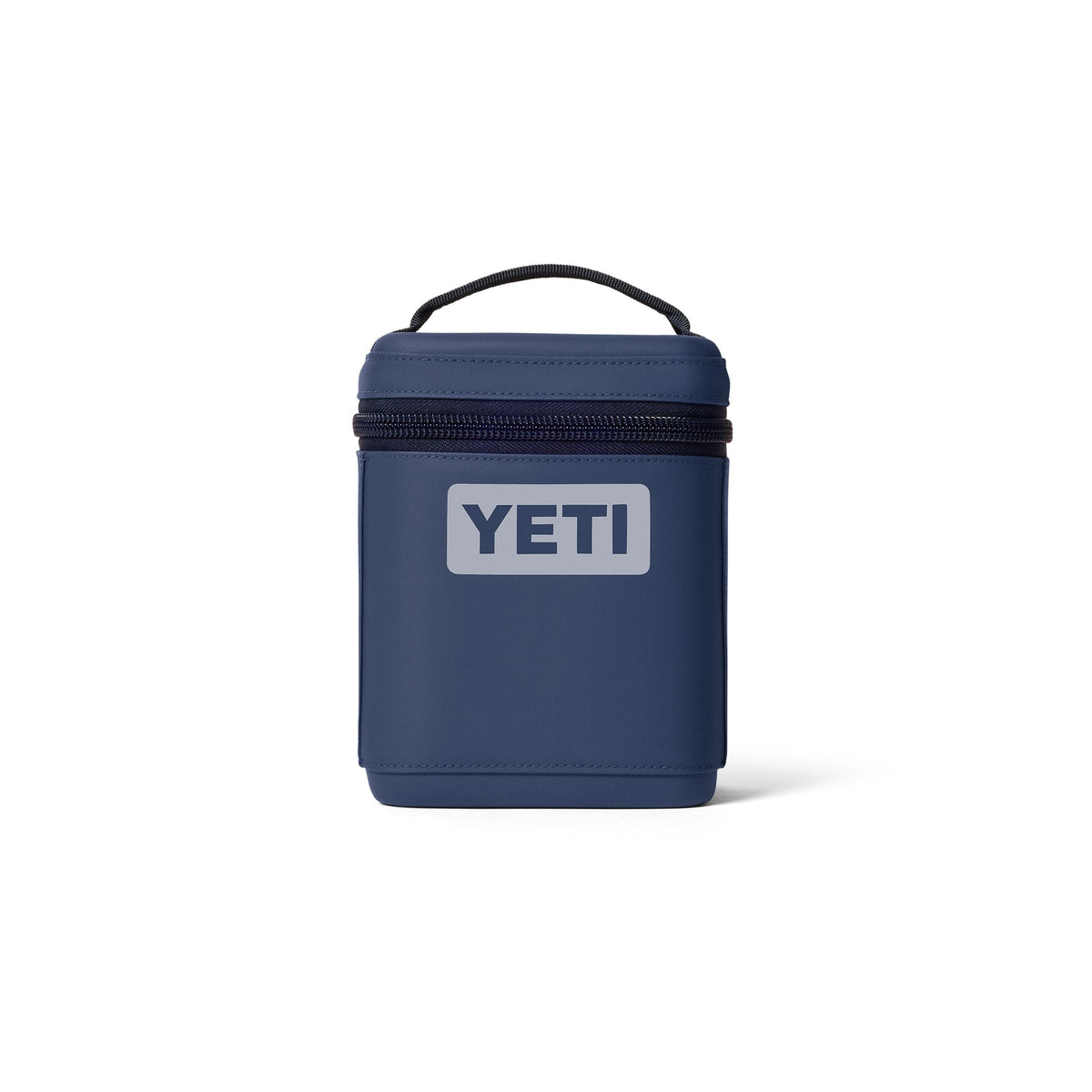YETI Daytrip 2L soft cooler in classic navy, front view, keeps snacks fresh on trips