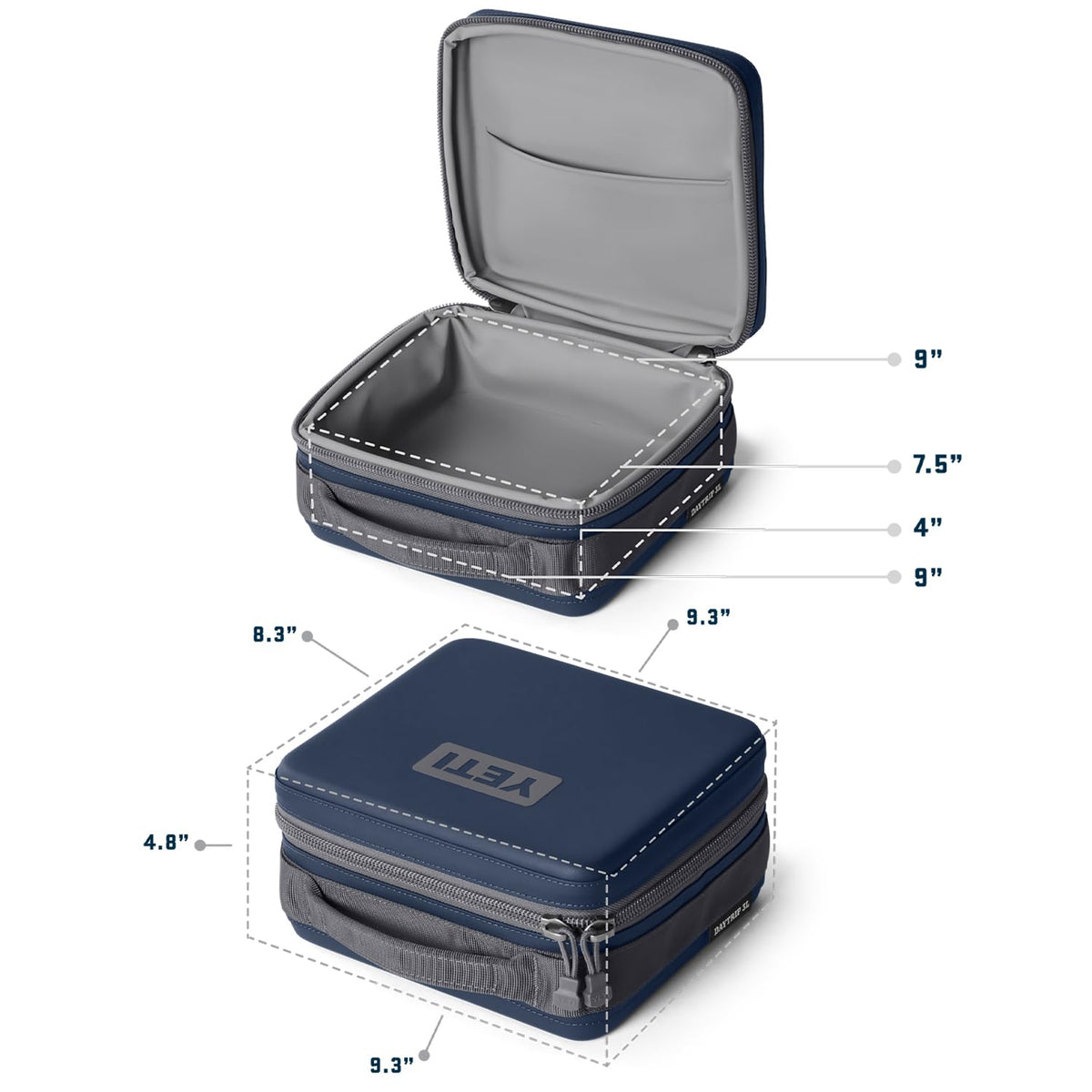 YETI Daytrip 3L weather-resistant materials protect contents in black