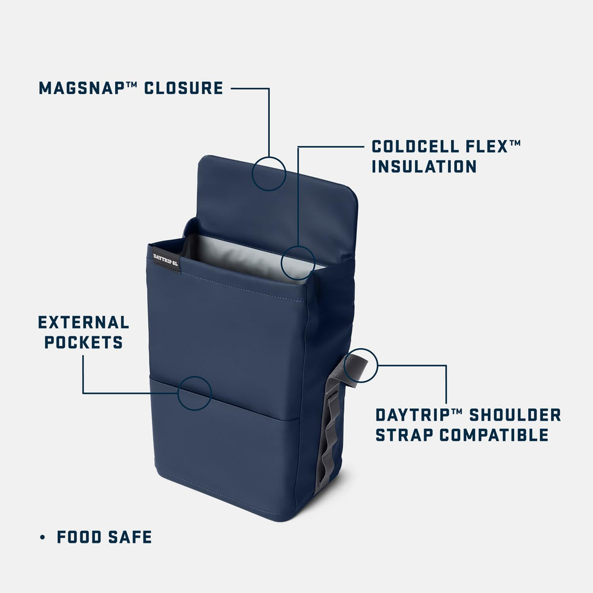 YETI Daytrip 6L cooler side view showing portable design