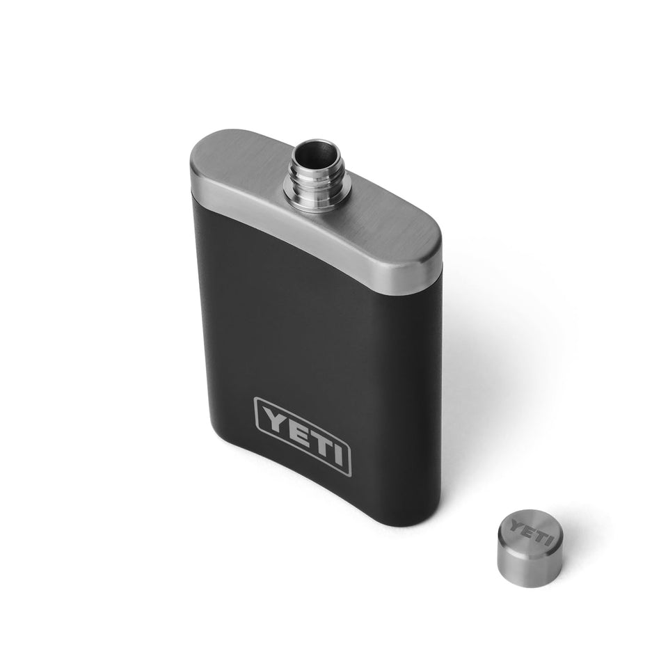 YETI 7 oz Flask with stealth sip for on-the-go hydration.