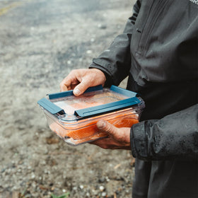 YETI Large Food Storage is microwave-safe for quick reheating on-site