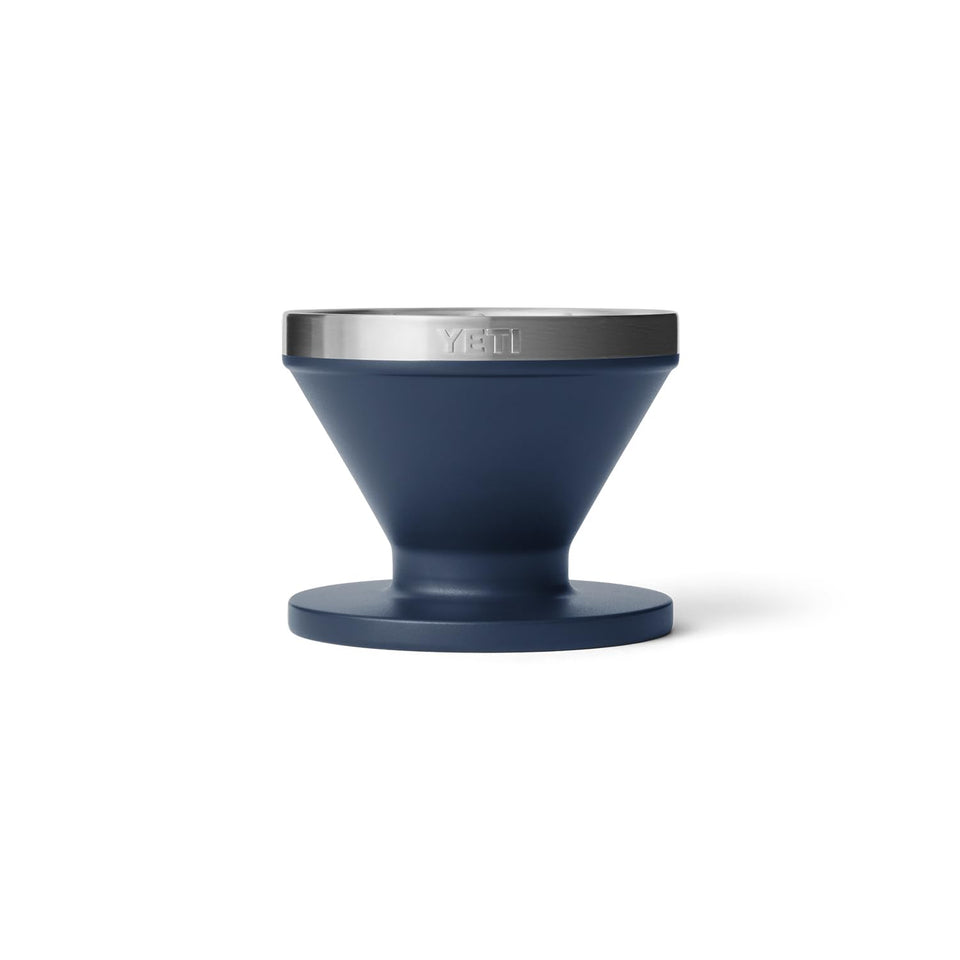 YETI Pour Over accessory demonstrates heat retention for hot coffee on the go