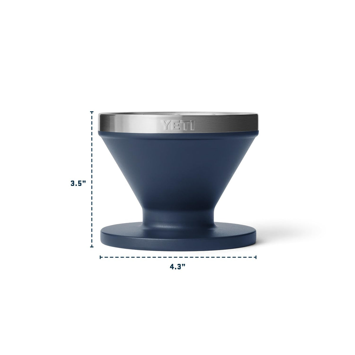 YETI pour over accessory in rescue red color for high visibility