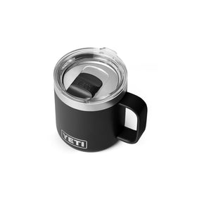 YETI Rambler 10 oz mug with ceramic lining, front view, compact for stacking.