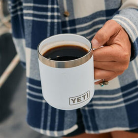 YETI Rambler 10oz BPA-free dishwasher-safe mug for easy cleanup.