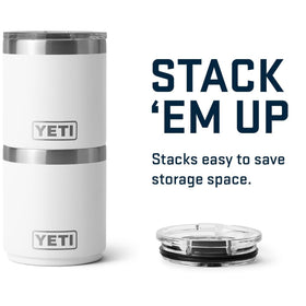 White finish on the YETI Rambler 2.0 Lowball suits daily carry.