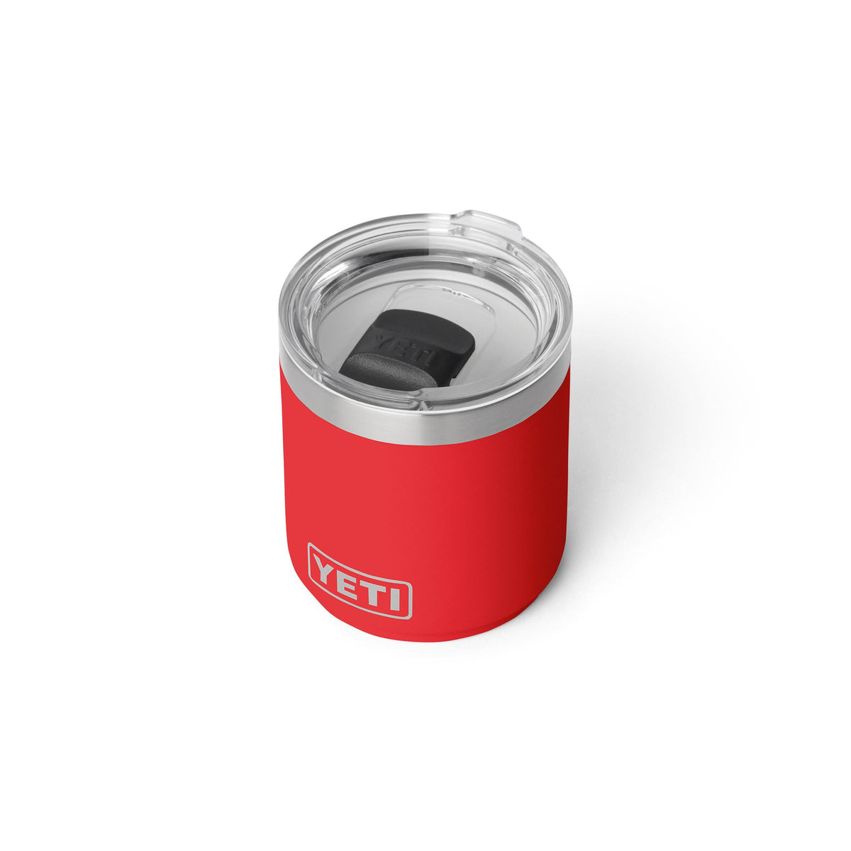 YETI Rambler 10 oz ceramic-lined lowball 2.0 glossy Rescue Red finish