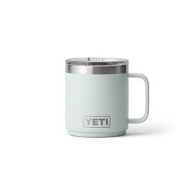 YETI Rambler 10 oz ceramic-lined mug with stackable design for easy storage.