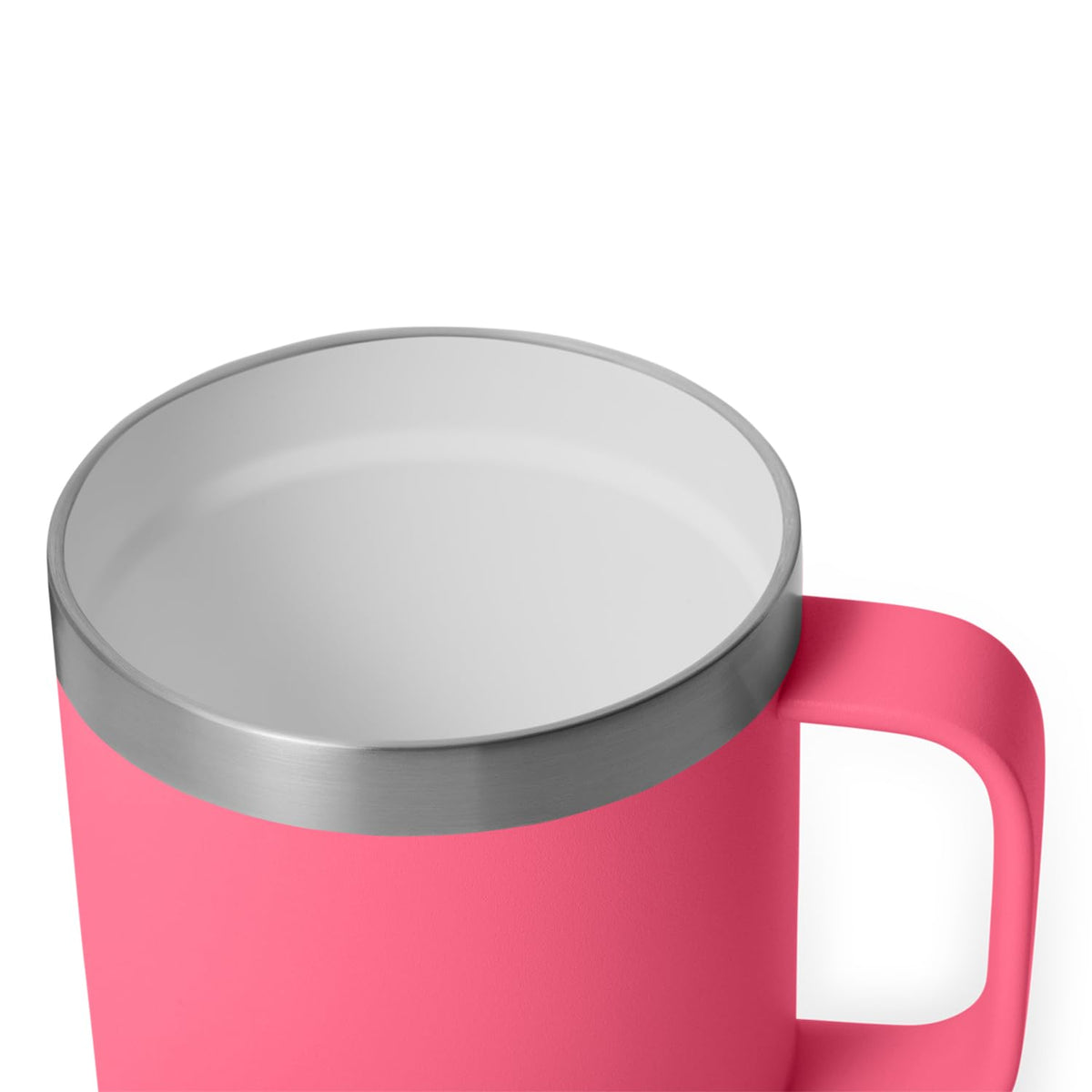 YETI Rambler 10 oz insulated mug helps maintain hot or cold drinks during commutes.
