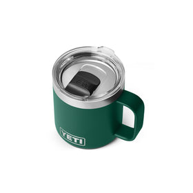 YETI Rambler 10 oz ceramic-lined mug front view, durable daily coffee companion.
