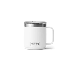 YETI Rambler 10oz insulated stainless steel body for hot or cold performance.