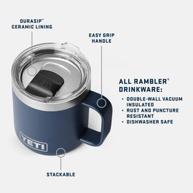 YETI Rambler 10 oz with MagSlider lid for secure sipping on the go