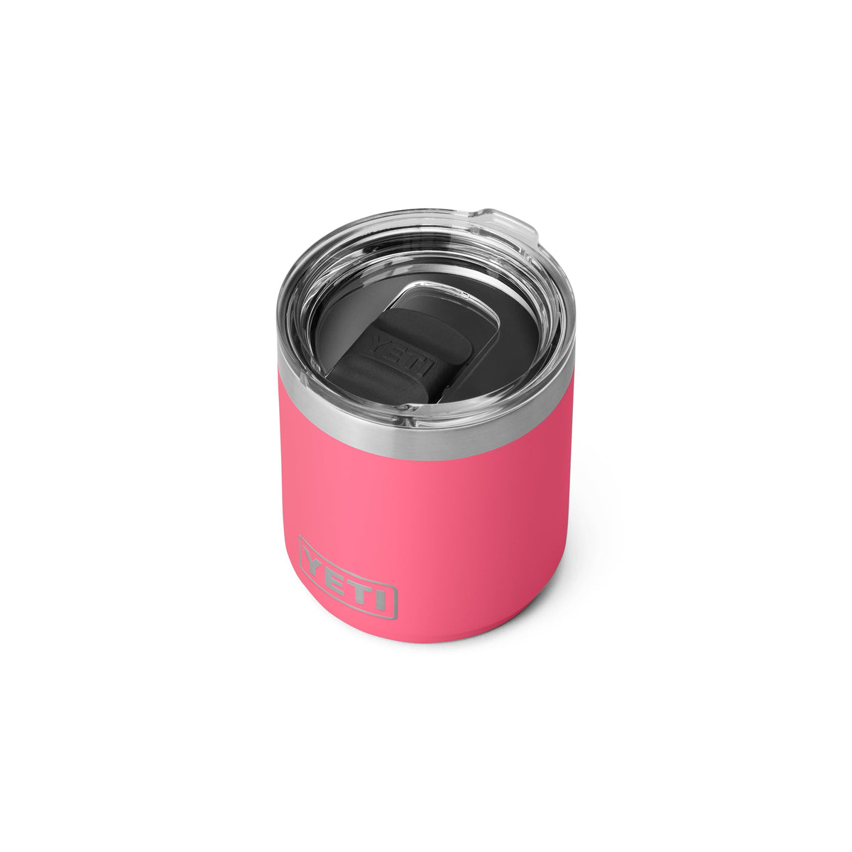 YETI Rambler 10 oz Lowball 2.0, dishwasher-safe stainless steel for quick cleaning.