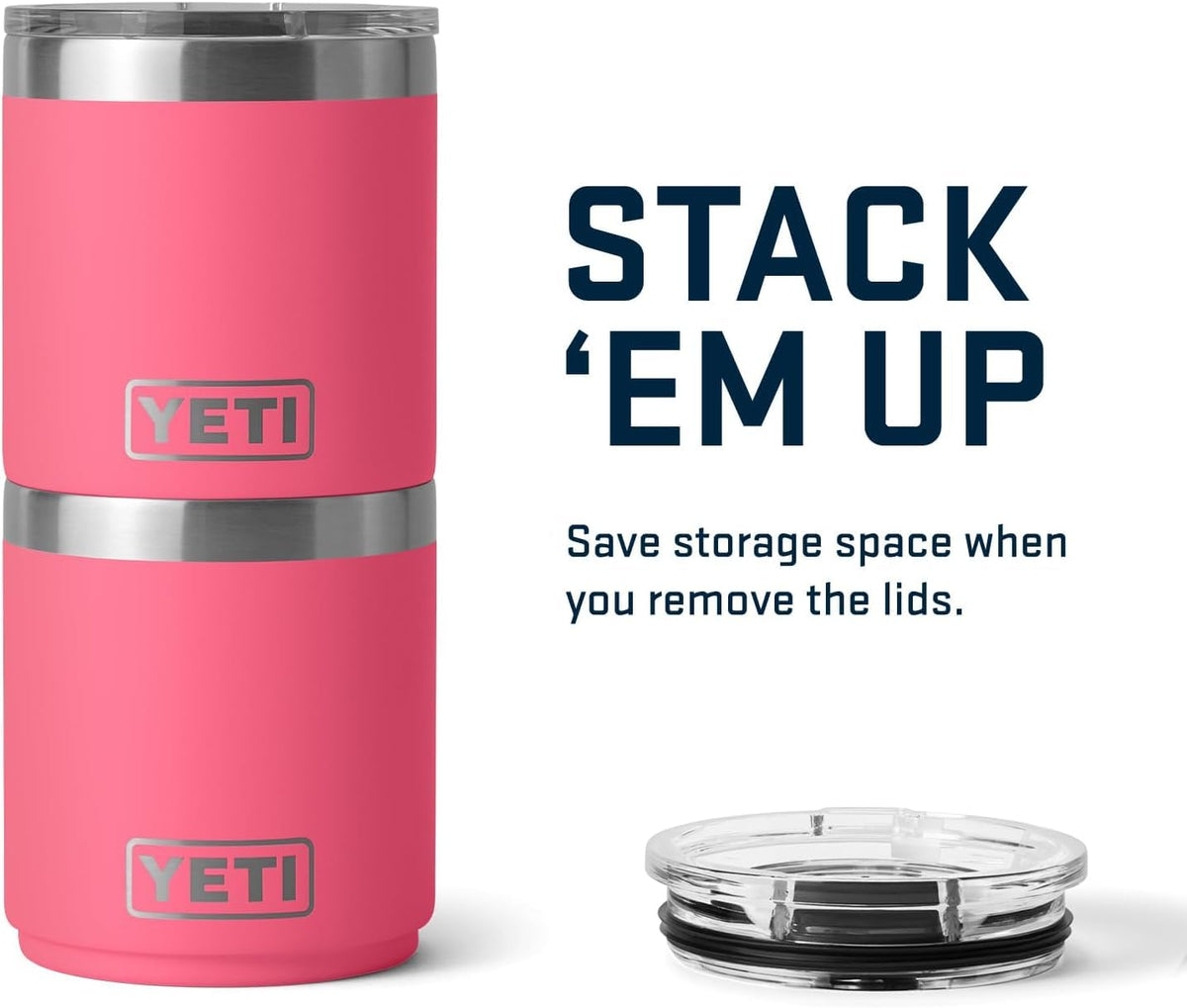 YETI Rambler 10 oz Lowball 2.0 MagSlider Lid in action.