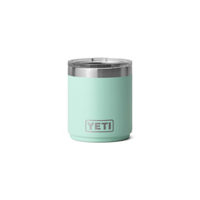 YETI Rambler 10 oz Lowball 2.0 in seafoam keeps drinks hot or cold for longer.
