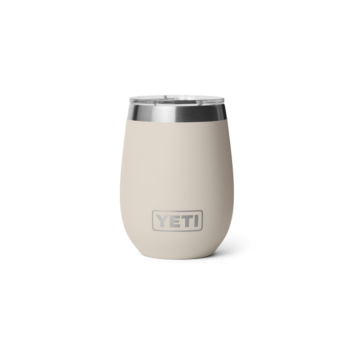YETI Rambler 10 oz Wine Cape Taupe exterior with ceramic lining preserves flavor.