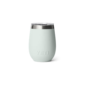 In use shot of YETI Rambler 10 oz wine ceramic liner pouring wine without spills