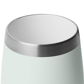 Textured Ridgeline exterior of YETI Rambler 10 oz wine tumbler for secure grip