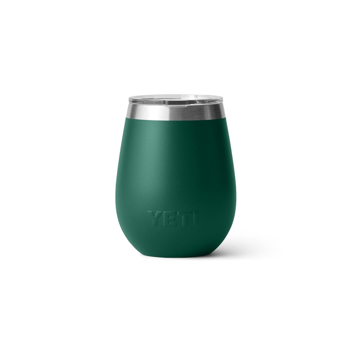 YETI Rambler 10oz wine tumbler no sweat design keeps hands dry.