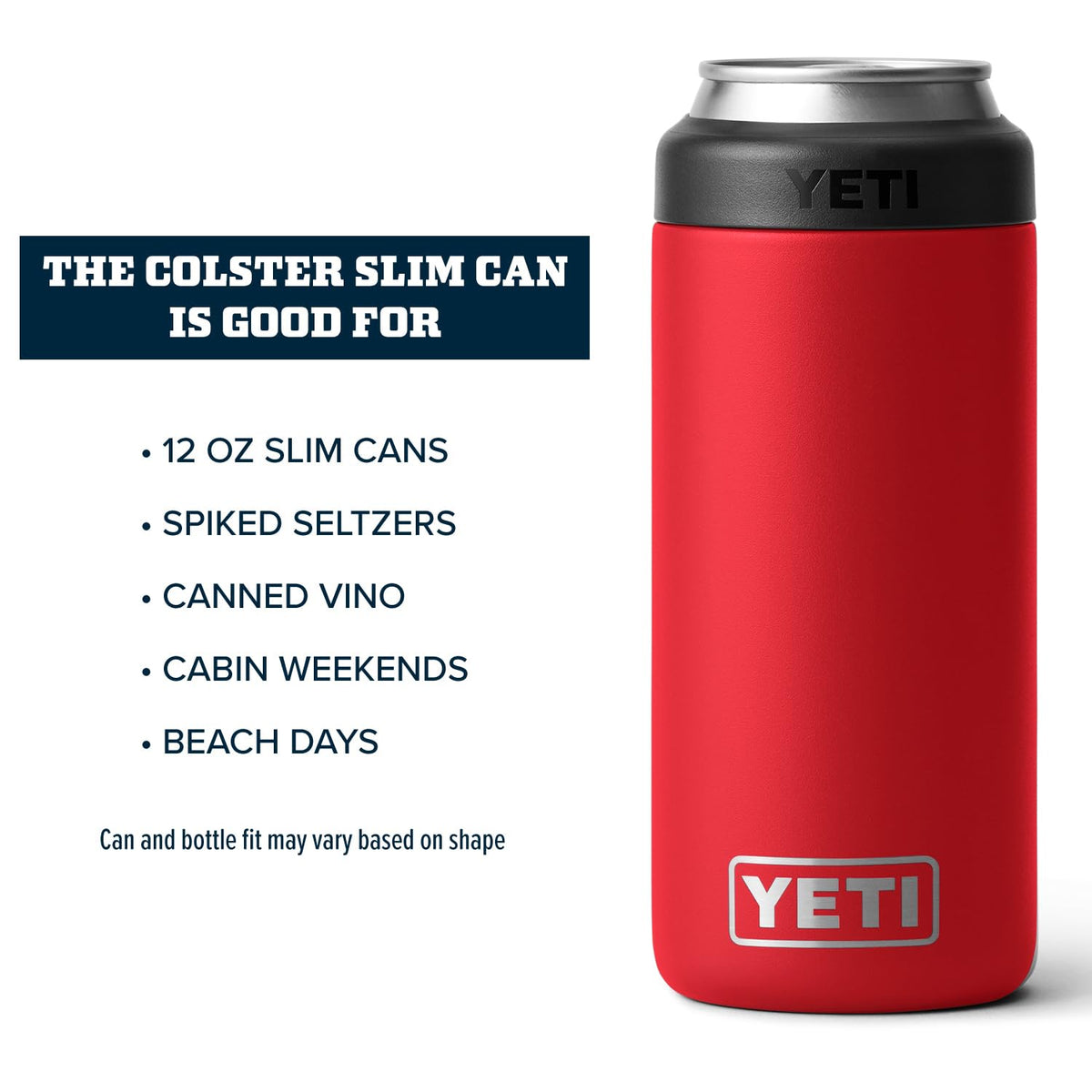 Double-wall vacuum insulation keeps beverages cold at the beach.