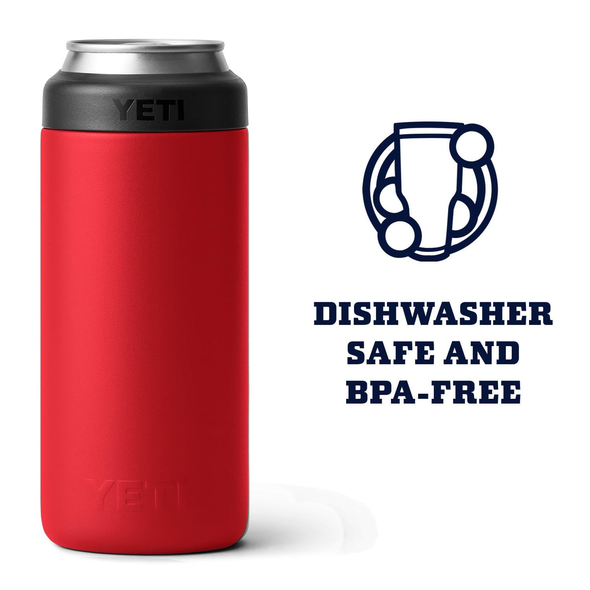 Dishwasher-safe Slim Colster for easy cleanup after trips.