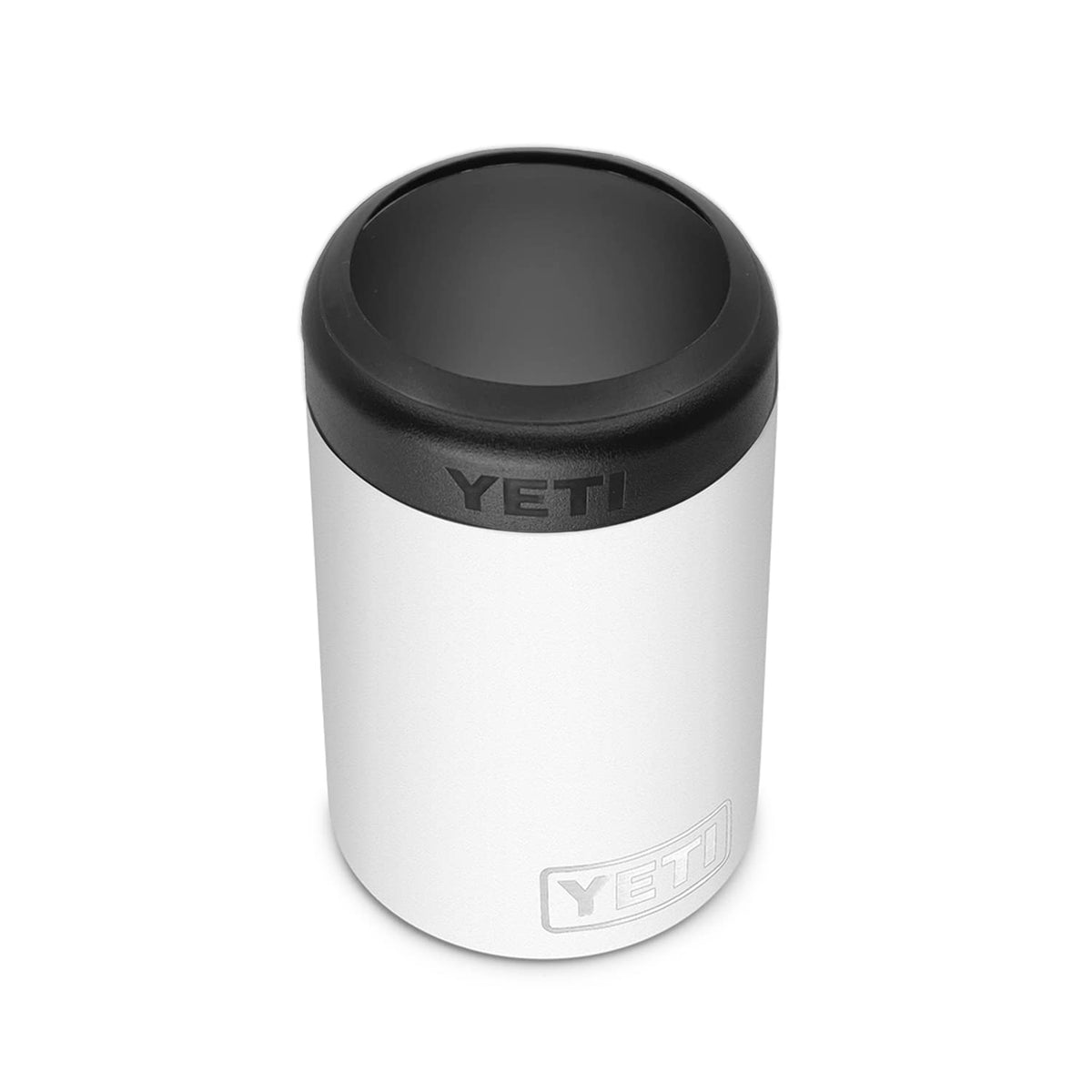 YETI Rambler Colster close-up showing secure Load-and-Lock gasket for cans
