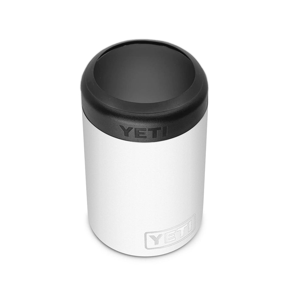 YETI Rambler Colster close-up showing secure Load-and-Lock gasket for cans
