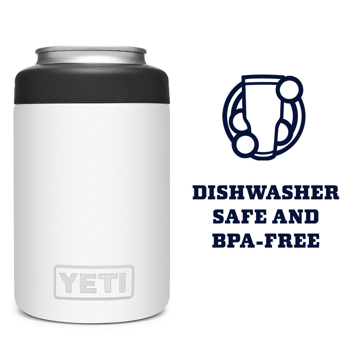 Dishwasher-safe YETI Colster ready for cleanup after events